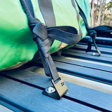 roof rack tie down kit - m8 eye bolts - stainless steel - installed - rhino rack accessories