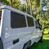 closed gullwing windows 78 series landcruiser rear right side