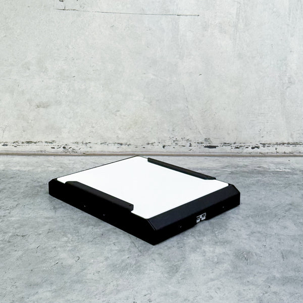 black starlink mini mount with white cover