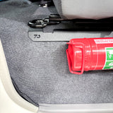 close up of 78 series fire extinguisher mount with fire box 1kg extinguisher