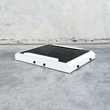 white roof rack mount for starlink mini to fit front runner and rola titan.