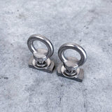 stainless steel 8mm eye bolt - m8 tie down kit - roof rack accessories - Rhino Rack Pioneer 6 Platform 2 - angle 4