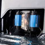 arb air compressor mounted into a 70 series landcruiser