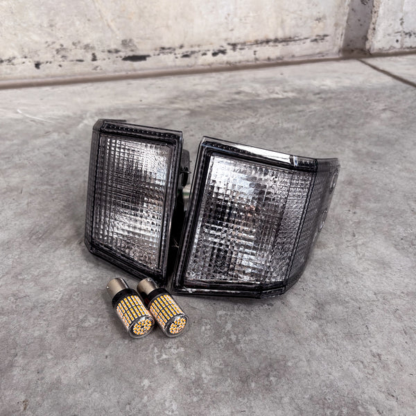 Clear Front Corner & Side Indicator Lenses for Facelift 70 Series LandCruiser