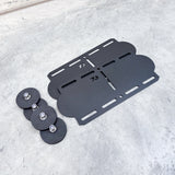 Universal Roof Rack Quick Release Adapter Plates With Magnetic Feet
