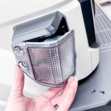 70 Series LandCruiser Facelift Clear Front Corner Indicator Lenses